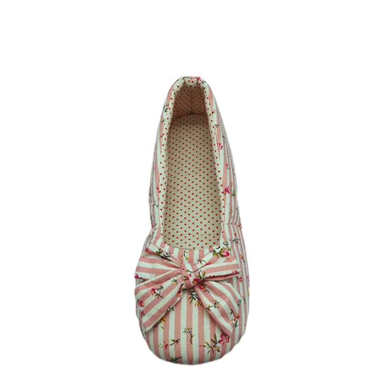 Women light indoor ballerina slippers house shoes