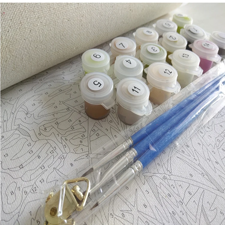 
Wholesale Paint by Numbers for Adults DIY Oil Painting Kit on Canvas Oil Painting Kit Acrylic Paint by Numbers 40*50cm 