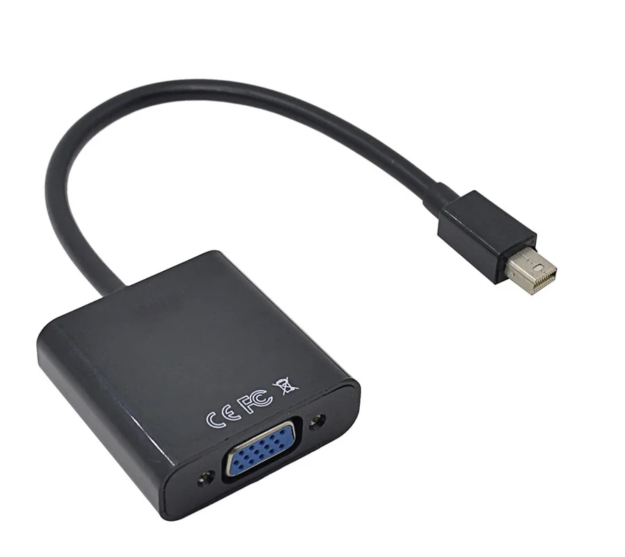 Doonjiey 1080P  Male to Female Video Audio mini DisplayPort hdmi vga Converter for PC Computer Laptop mini DP to VGA Adapter