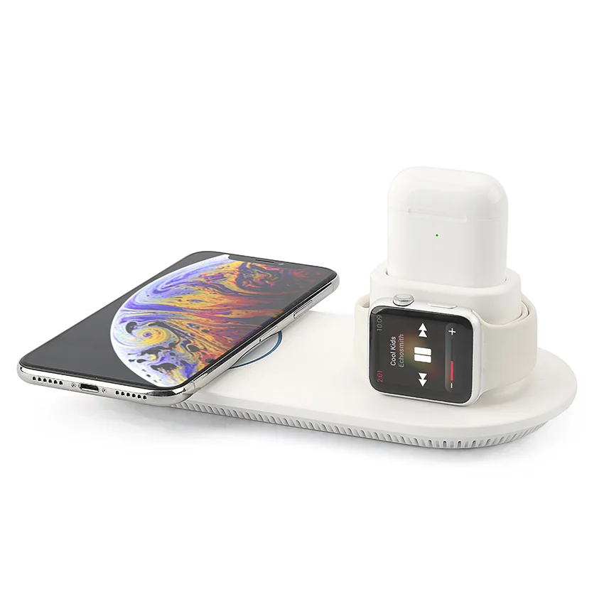 
High Quality Qi fast wireless charger 3 in 1 for Samsung Galaxy S9 S8 S10 note 10 is 98 fast charging for Samsung gear S3 S4 cha 