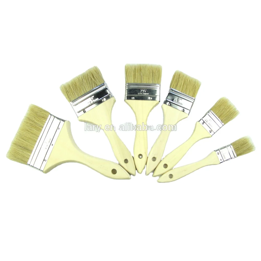 
high quality 100% Natural White Bristle Paint Brush 