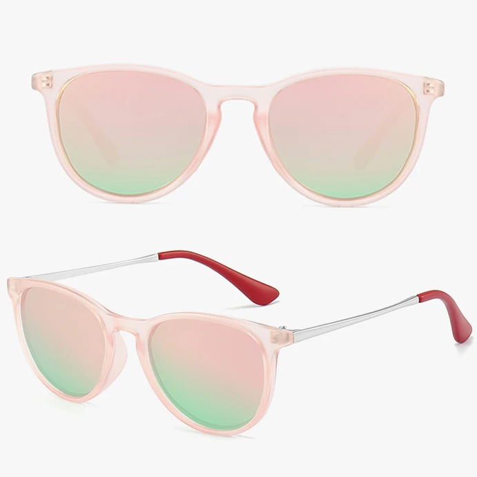 2022 Newest Hot Kids Eyeglasses Classic Vintage Metal PC Colorful Designer Sun Glasses Polarized Bulk Kids Sunglasses
