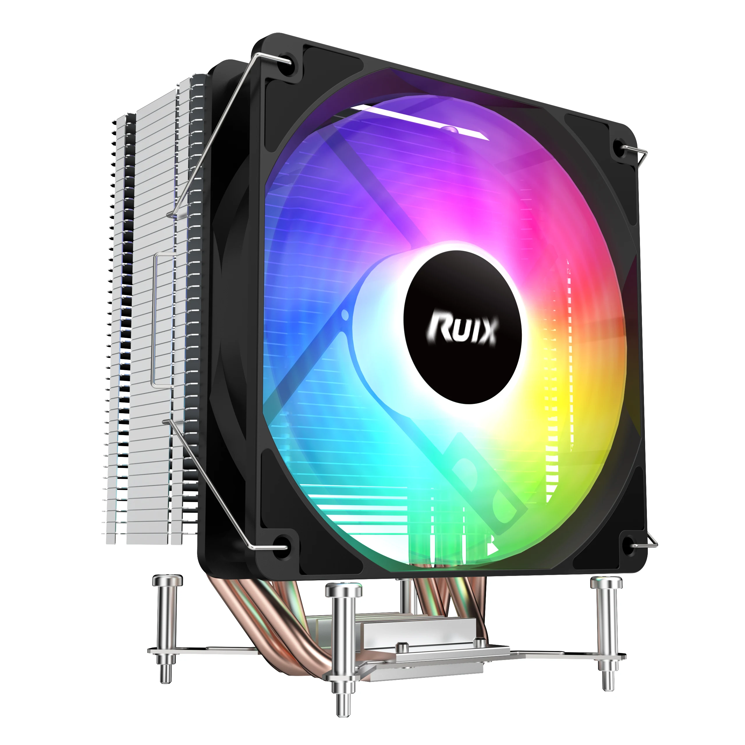 Ruix X4000 Pro 4 тепловые трубы черный CPU воздушный охладитель 12 В гидравлический подшипник 4-контактный компьютер DIY радиатор