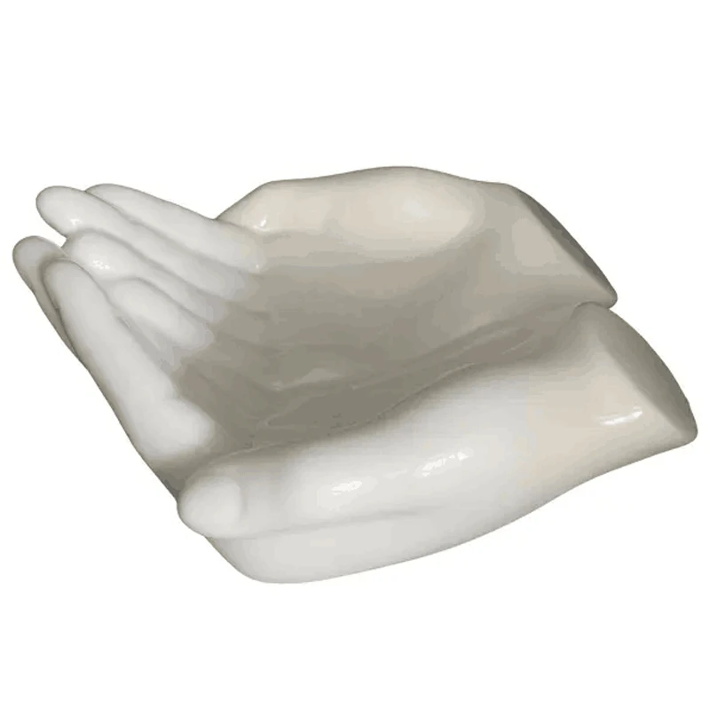 Под заказ фарфоровая мыльница в форме руки керамическая винтажная столешница для душа