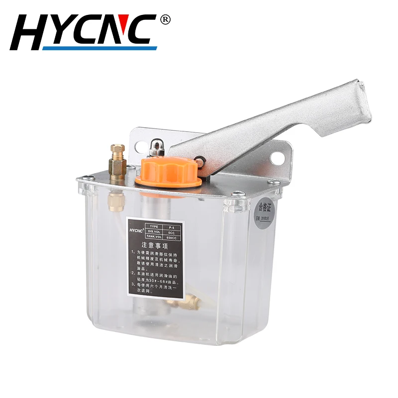 CNC Engraving Router Handle Oil Pump Outlet M8X1 4mm Manual Jet Pump For CNC Machine Tool Lubrication Pump