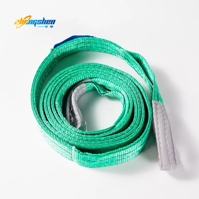 Heavy Duty Polyester Webbing Slings Endless Web Sling For Port Loading Unloading  flat transmission belt