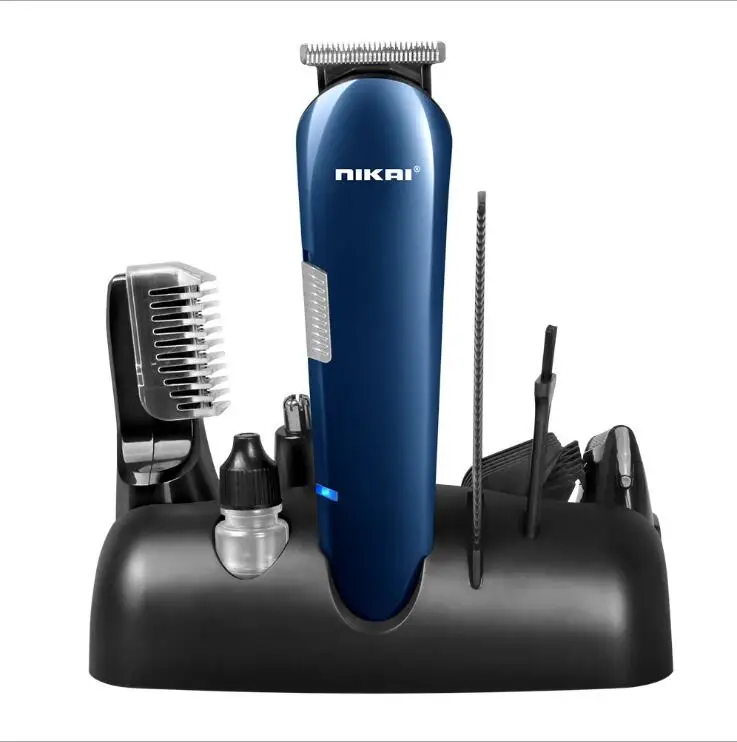 nikai 8in1 men grooming hair trimmer kit Rechargeable all in one multifunctional beard nose ear hair clipper men grooming kit