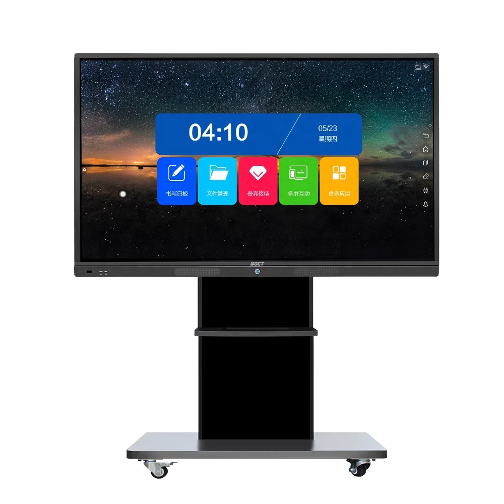 Interactive educational touch screen led tv 75 inch smart board