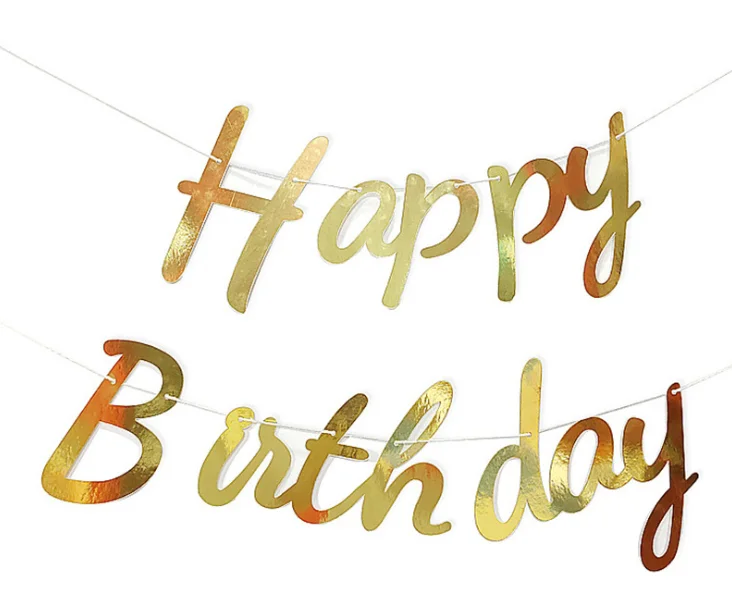 3M Glory Happy birthday paper banner for party decortion
