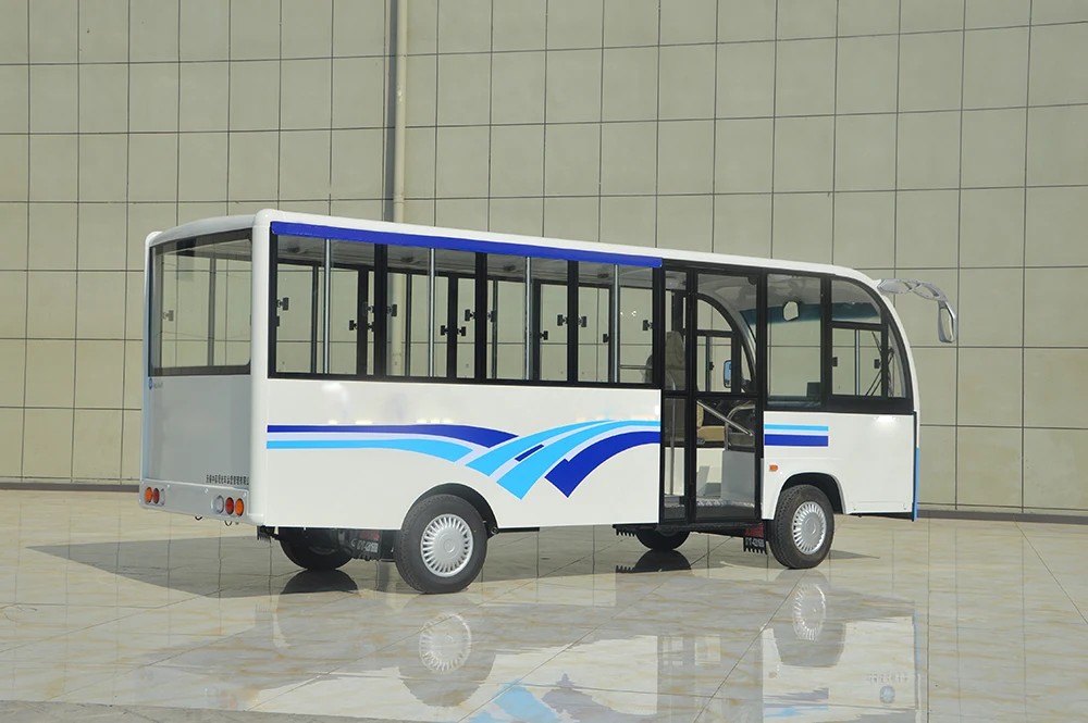 Electric Enclosed 22 Seats Shuttle Bus For School