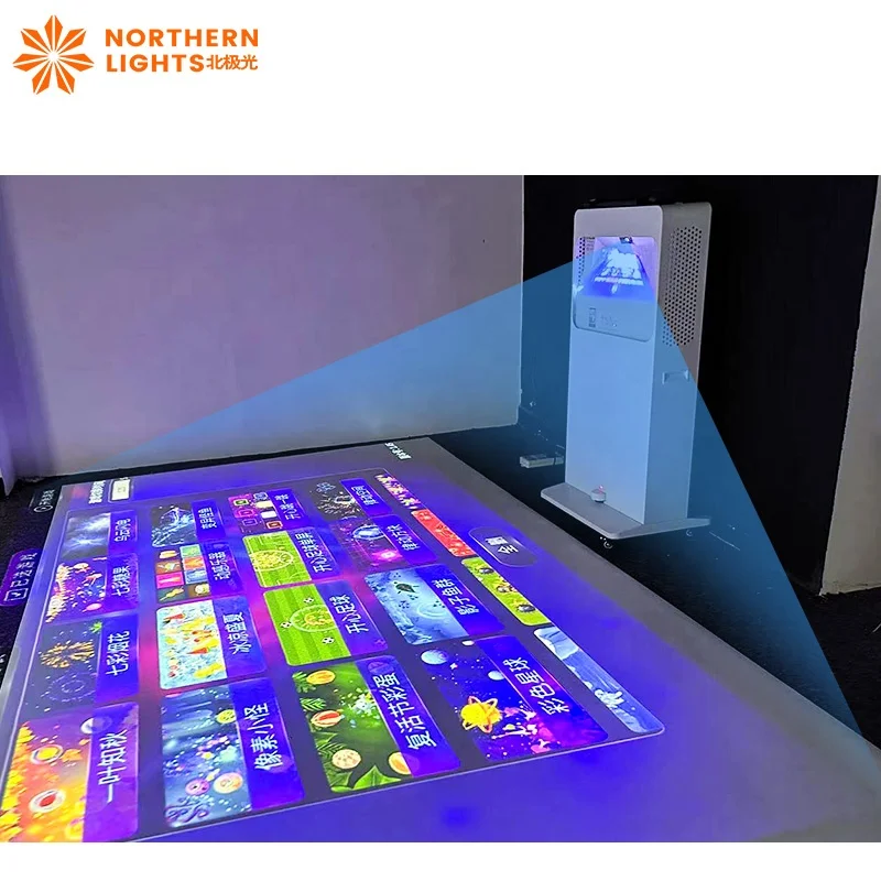 Mobile Floor Projector 3D Advertising Display Equipment Movable Interactive Ground