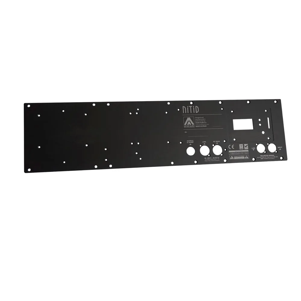 CNC Custom Integrated Amplifier Aluminum Front Panel