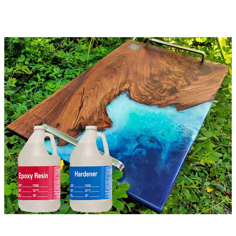 2 Gallon Crystal Clear Epoxy Resin Bulk Art Resin for Craft Tumblers Tabletop Molds Pigment River Tables