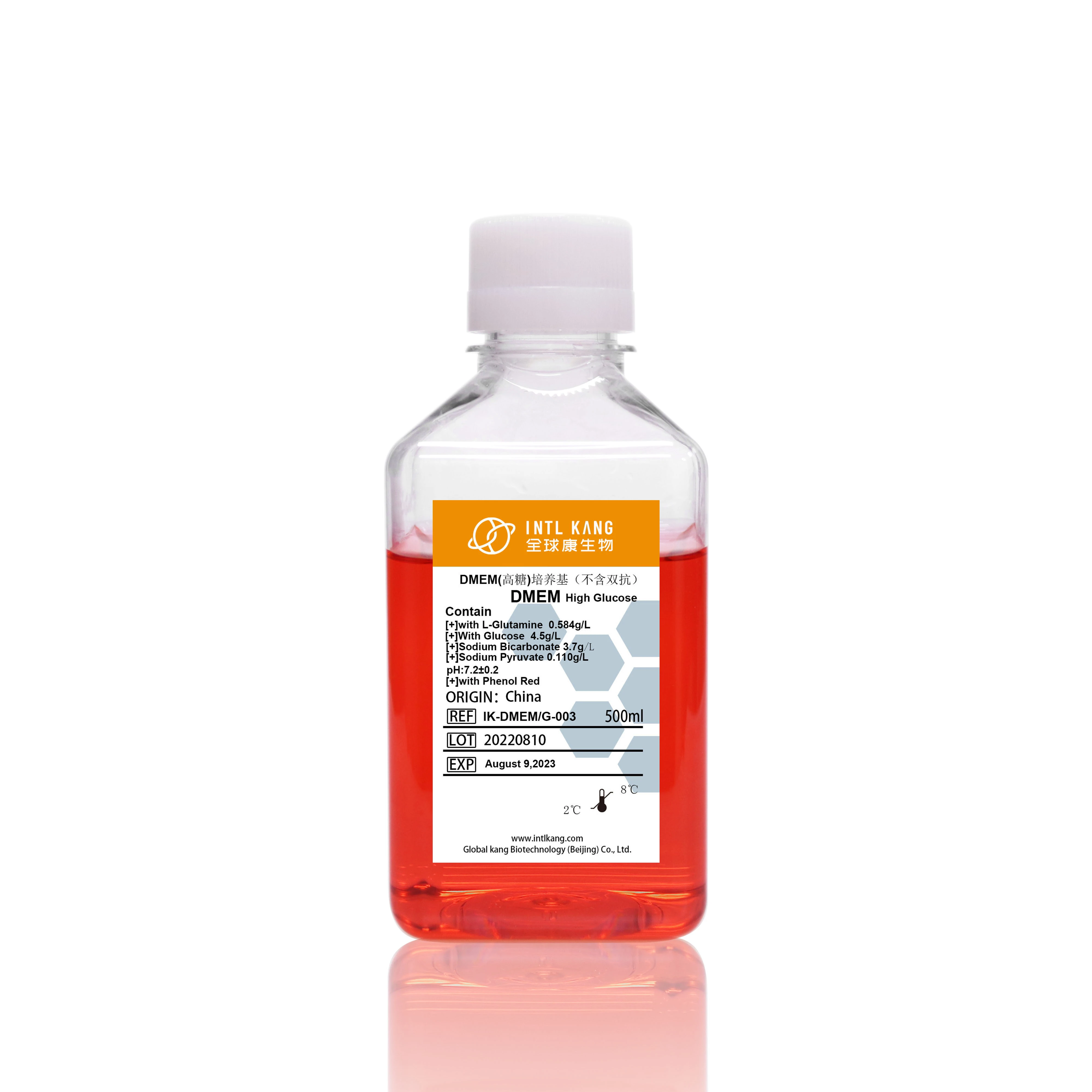 DMED/G Cell Culture Medium for Research Use Lab Supplies Biological Reagents, High Glucose DMEM