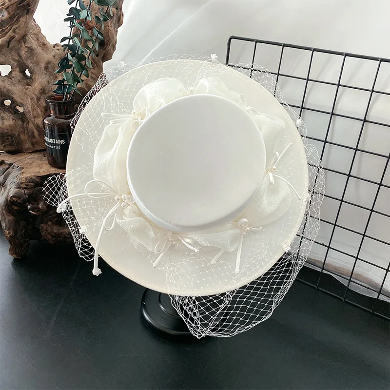 Винтажные атласные свадебные шляпы HEFT BOOOGE для студийной фотосъемки церкви и