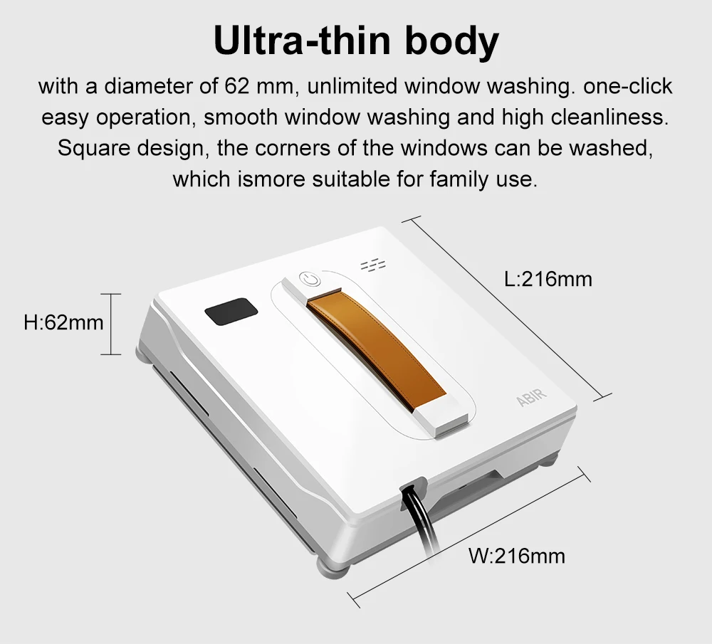 Electric Window Cleaners Glass Cleaning Robot with Water Tank  Spraying Function Robotic Vacuum Cleaner Robot