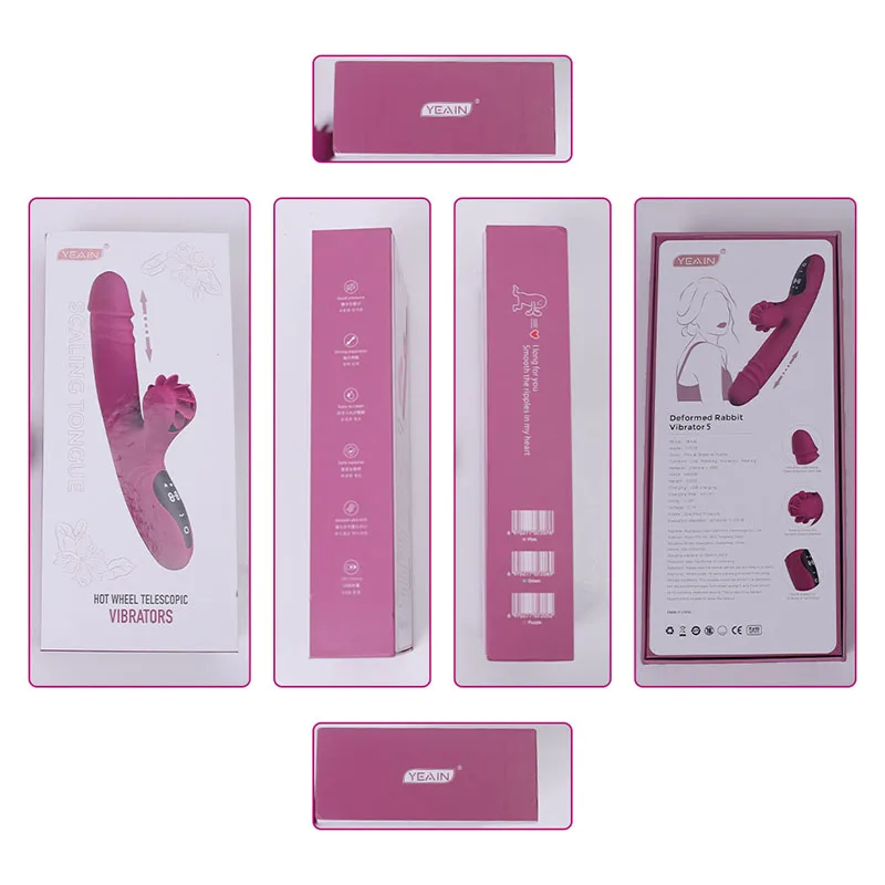 Hot Wheels USB-powered Adult Sex Toys Tongue-Licking Telescopic Vibrator Gun Silent Female G-Spot Masturbation Equipment