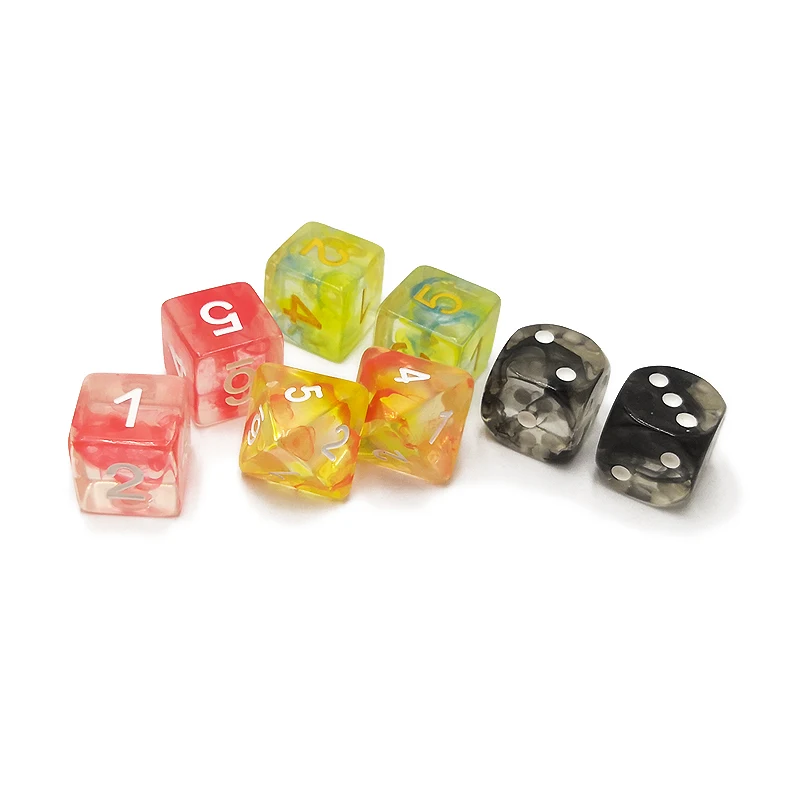 
6-sided customized engraved dice 