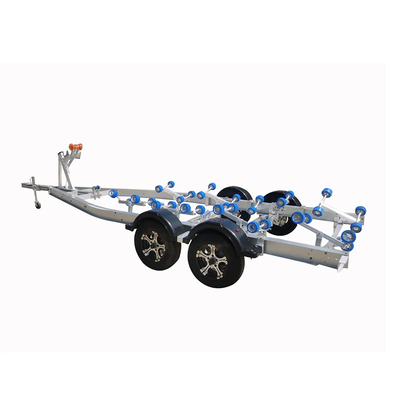  Aluminum Boat Transport Trailer Manufacturer SALE Max OEM Customized Hot Motor Surface PACKING Wheel Color Double Brake