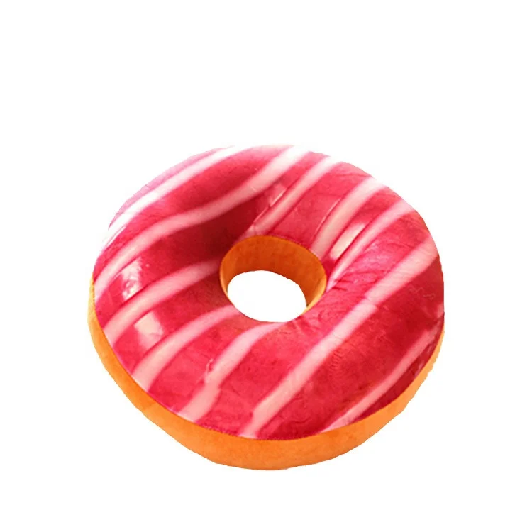 
New Cute Soft Plush Colorful Donut Pillow Cushion For Car Seat Kids Gift 