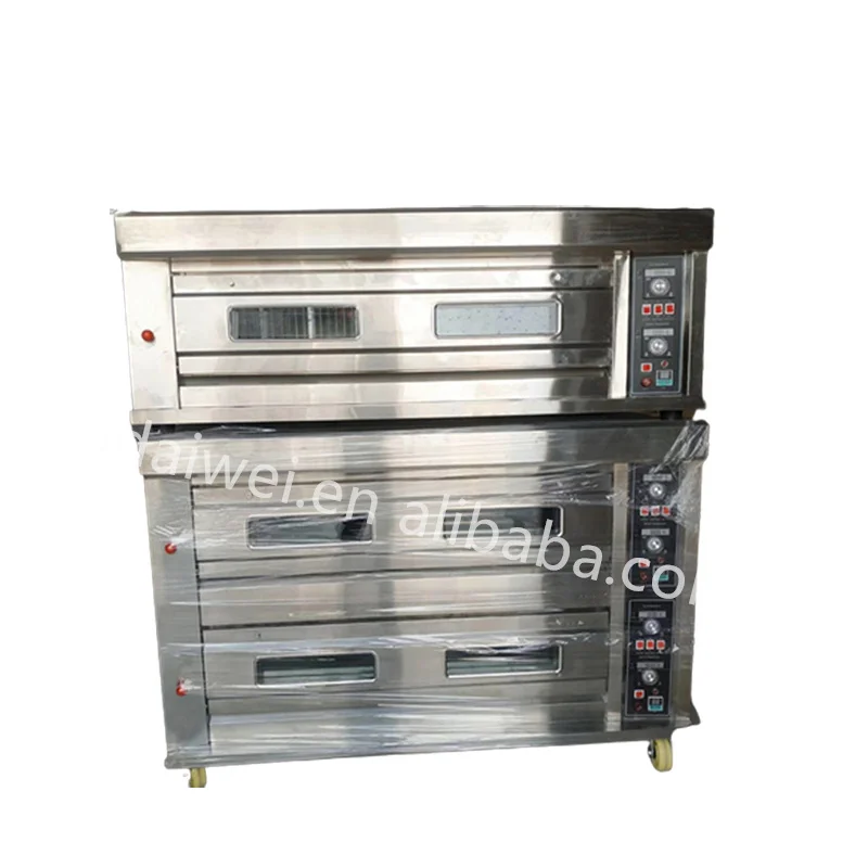 Lemon Mechanical Commercial baking oven Homemade cake bread Pizza home 2 layer 4 tray deck