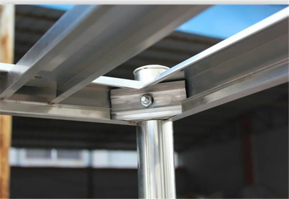 Heavy Duty Easy Assemble Commercial Kitchen Storage Stainless Steel 4 Layer Shelf Rack