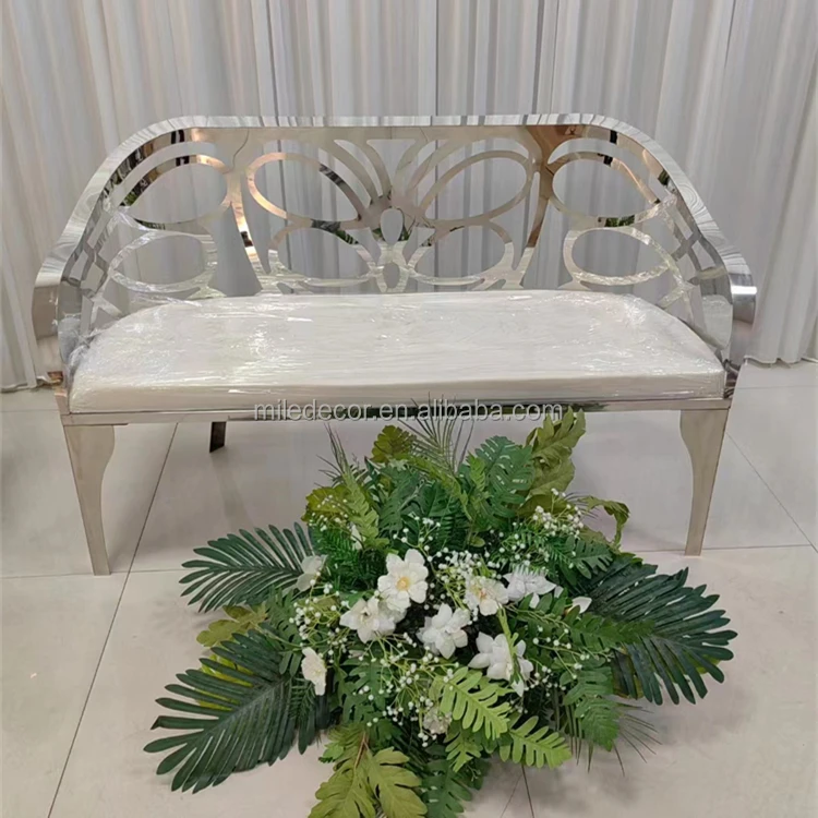 Latest Wedding Chair Design 2023 Wedding Luxury Chair Silver Wedding Sofa Events