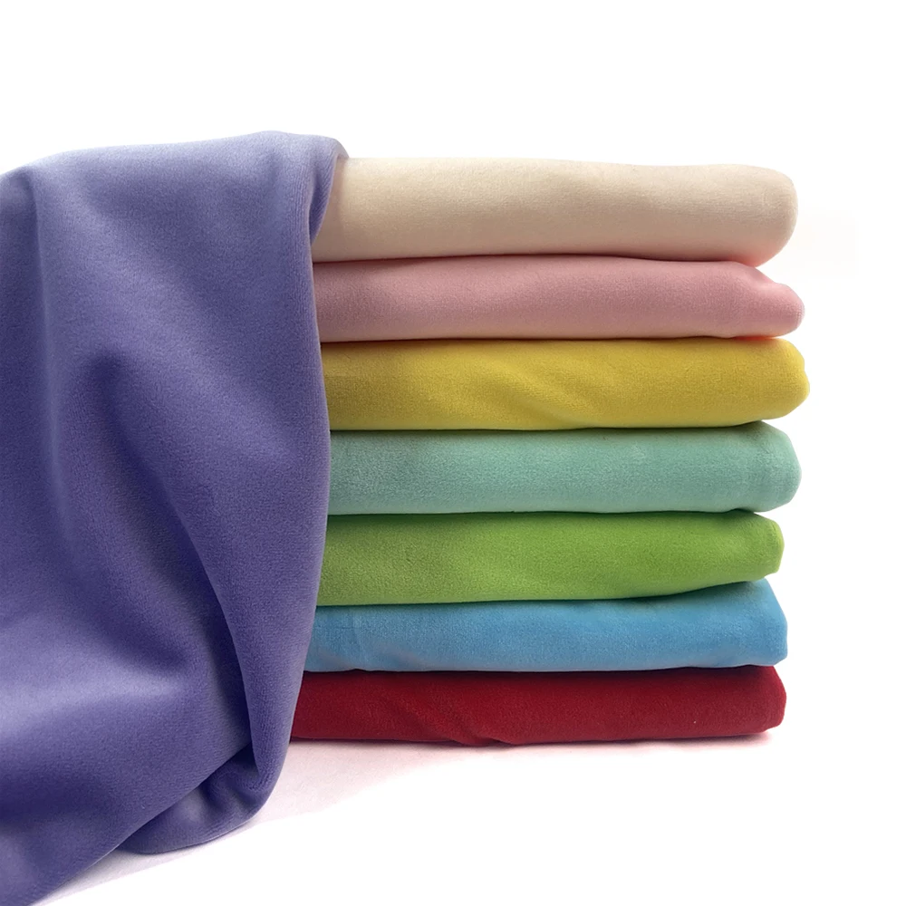 Mochi Stretch Minky Plush Fabric Velvet fabric 160x100cm Stretch Cotton Four Side Stretch Diy Sewing Toy Fabric