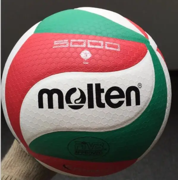 Pelota de voleibol leather ball official size 5 soft pu volleyball for training or match laminated volleyball