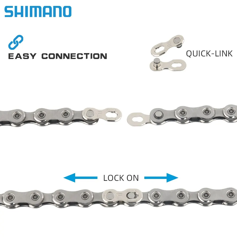 Original Japan Shimano Deore/XT/XTR road/MTB Bicycle chain CN-M6100/M8100/M9100 12S 116L/126L Box Chain Quick link 12V Chain