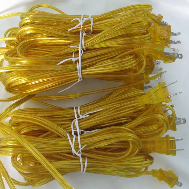 Power Cord In Line Rocker Switch Transparent Plug Clear American Australian European UK Japan Power Cable Copper Wire