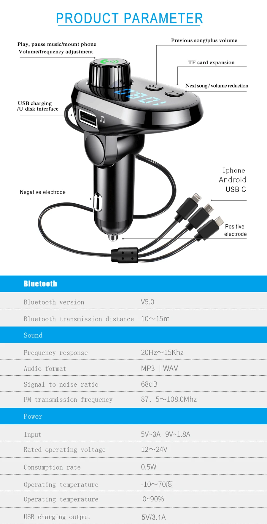fm transmitter bluetooth