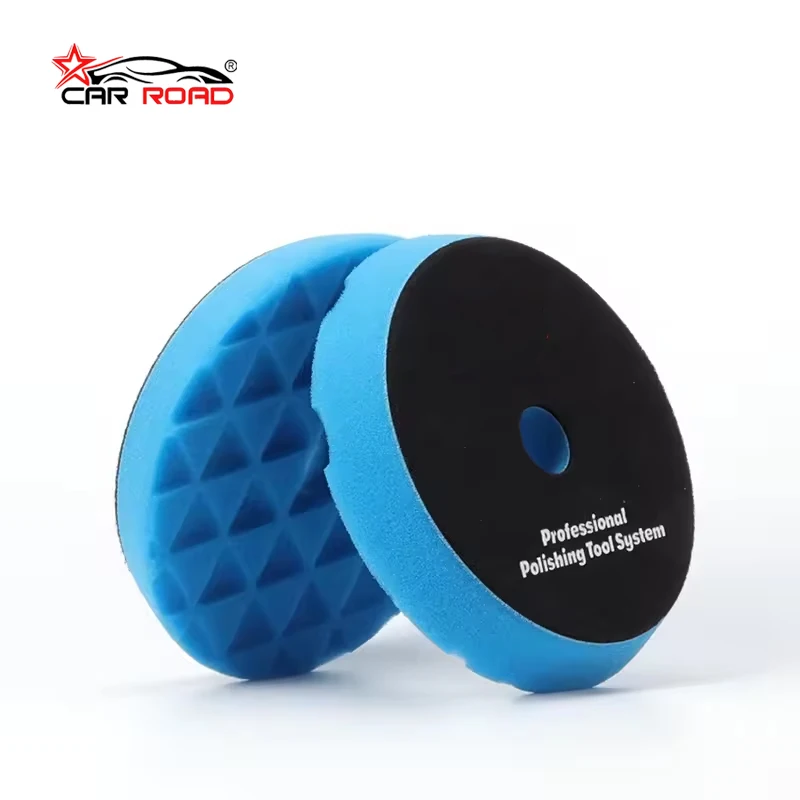 Blue CARROAD 5 inch imported Sponge Polishing Foam Pads 6 inch Buffing Waxing Sponge for DA polisher cr Pad For detailing