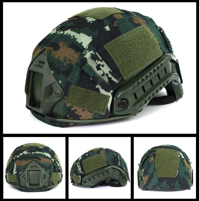 Camouflage FAST Tactical Hiking Gear Helmet Cloth Headwear Helmet Cover For Tactical Helmet