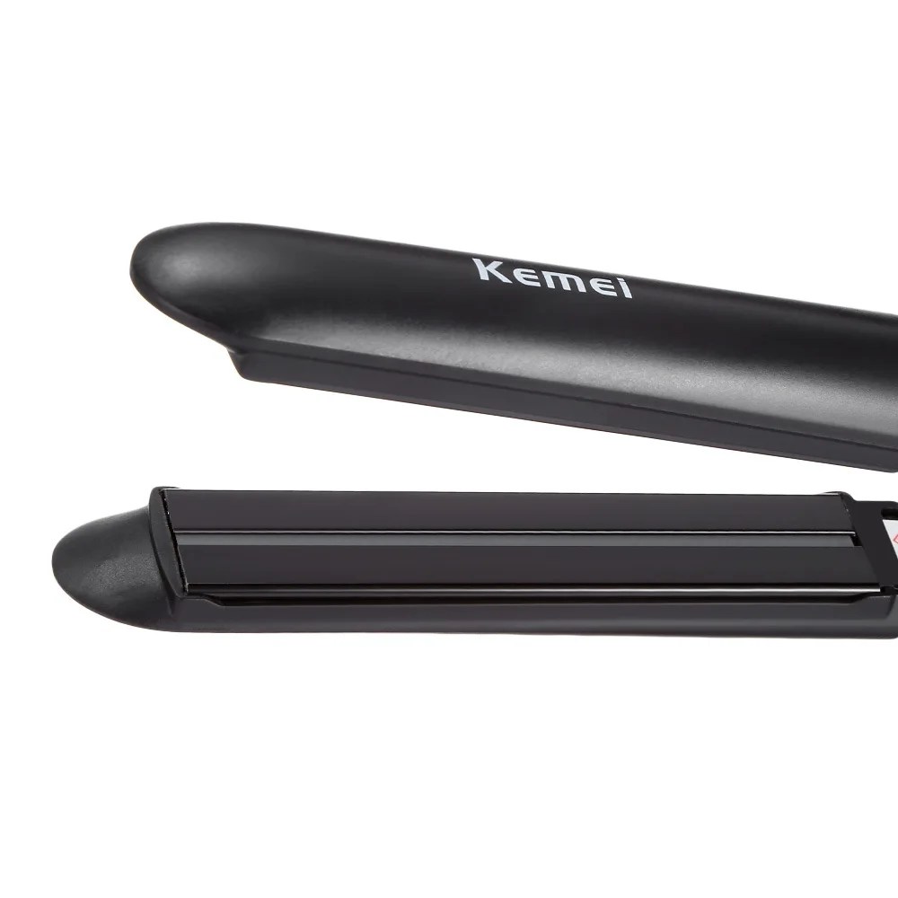 Kemei KM-2219 инфракрасный плоский утюг с широкими пластинами для волос выпрямитель термостатический триста двадцать пять миллилитров