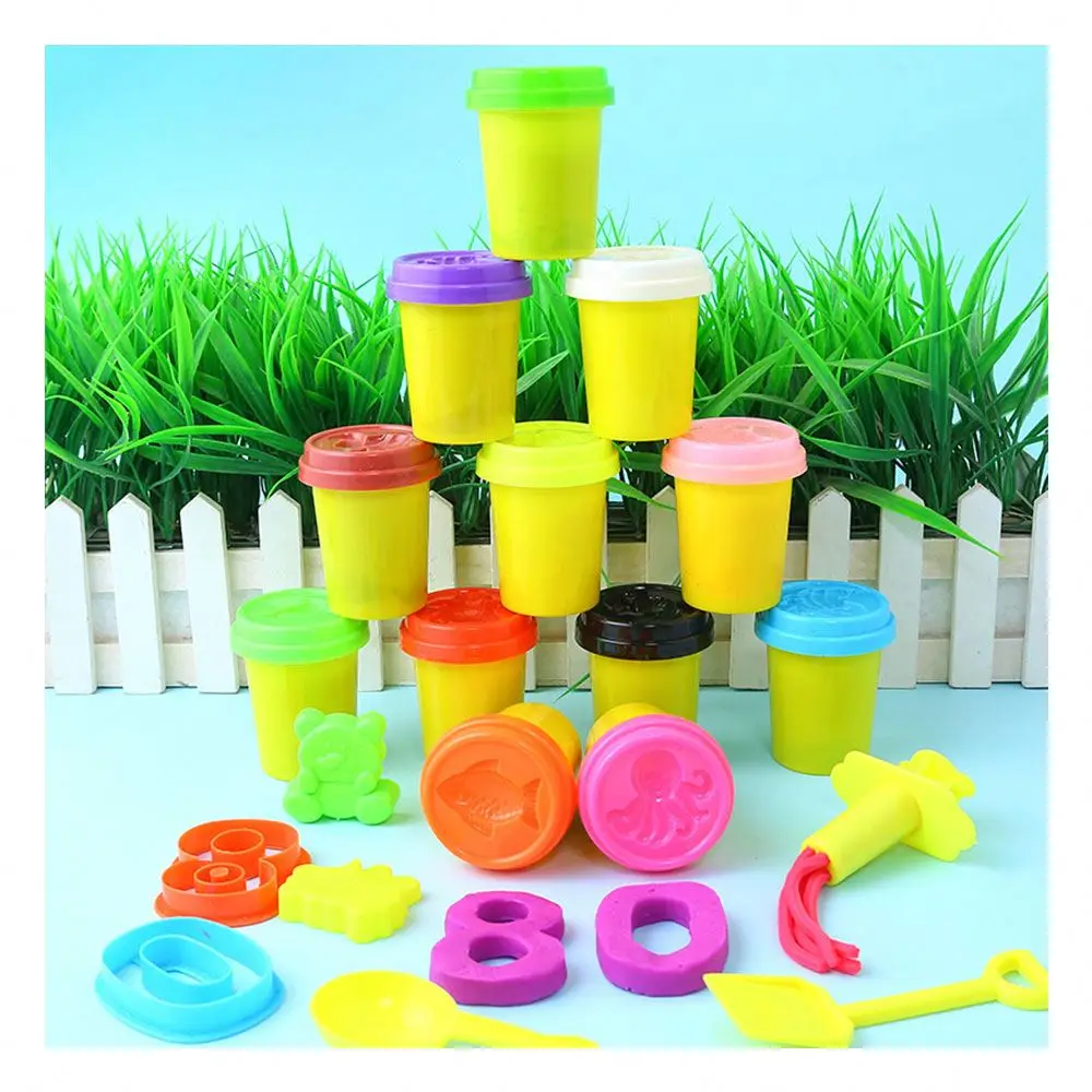 TOYSRUNNER Excellent Service Edible Toy Kitchen Clay Playdough Pack Tools Kids Cake Maker Custom Colour Eco Playdough