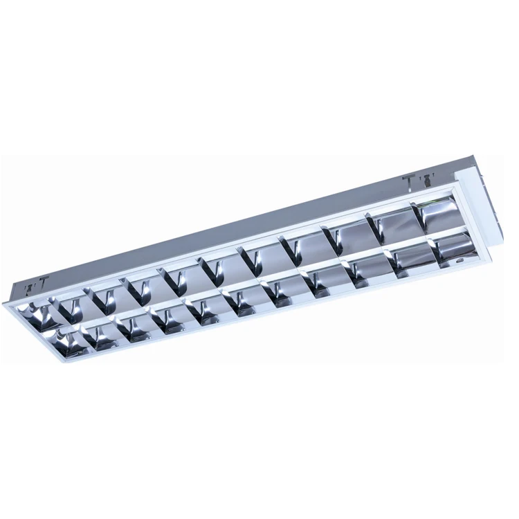 Office 595x595 T8 T5 Louver Recessed Troffer Led Light Fixture Fitting Grill