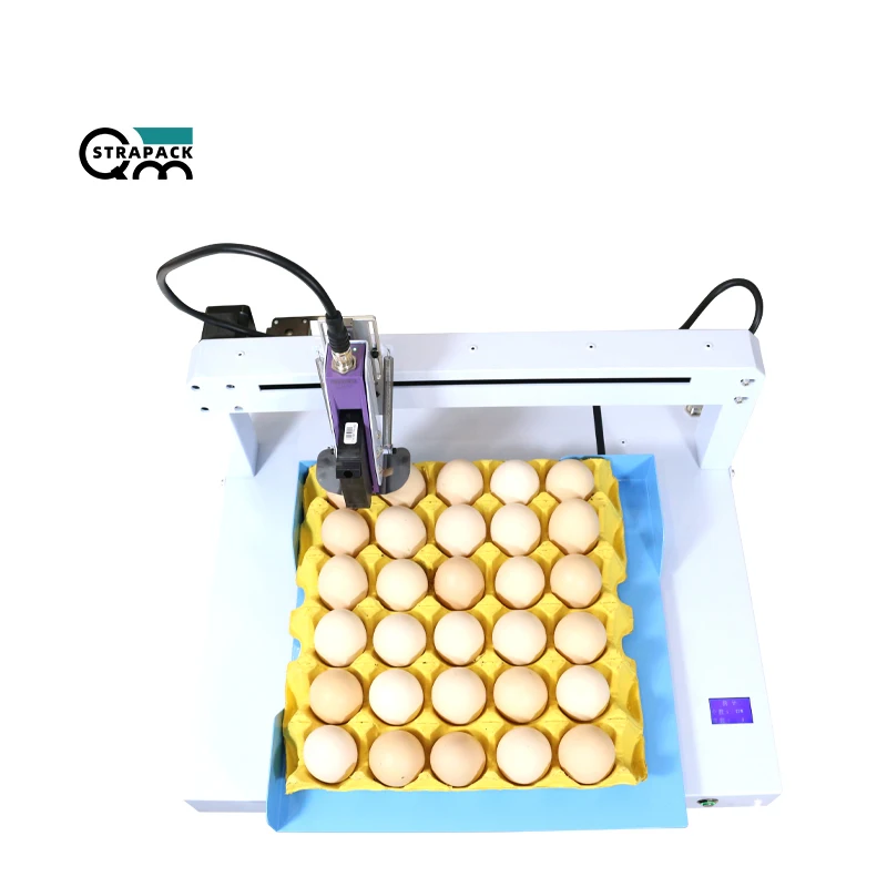 QMSTRAPACK Multifunctional Manual Grade Egg Inkjet Printer for Logo  Date Printing in Home Retail Use