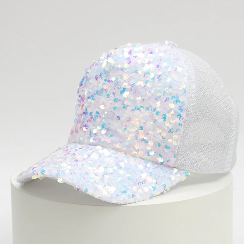 Reflective Hat Caps Rhinestone Glitter Baseball Cap Womens Red Cross Women Bling Hats