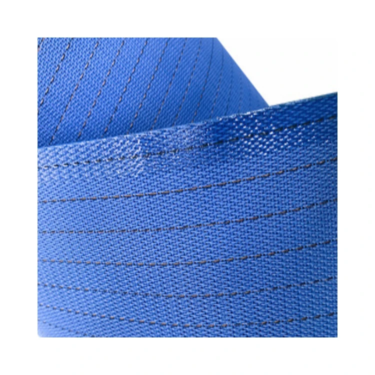 Shrink-Resistant  98% Polyester 2% Carbon Anti-Static Fabric for Wood Industry MDF Production