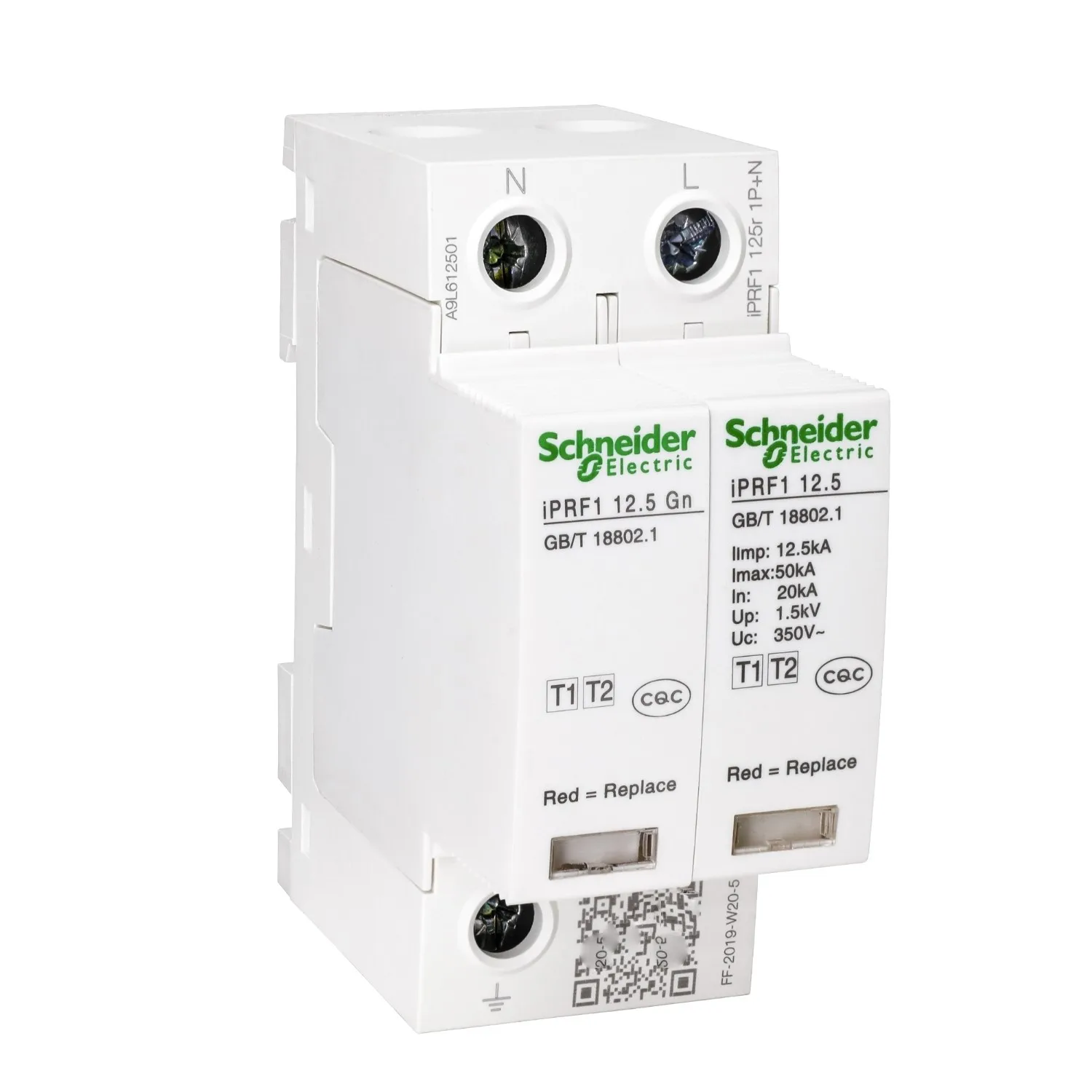 spd surge protector A9L612501 S-c-h-neiders  IPRF1 12.5 Gn power strip surge protector