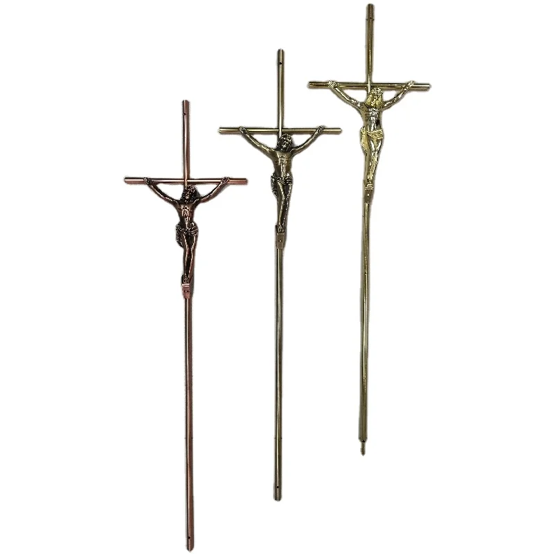 Italian bestsellers casket cross D064 zamak cruciifix for coffin and casket funeral decoration in funeral supplier