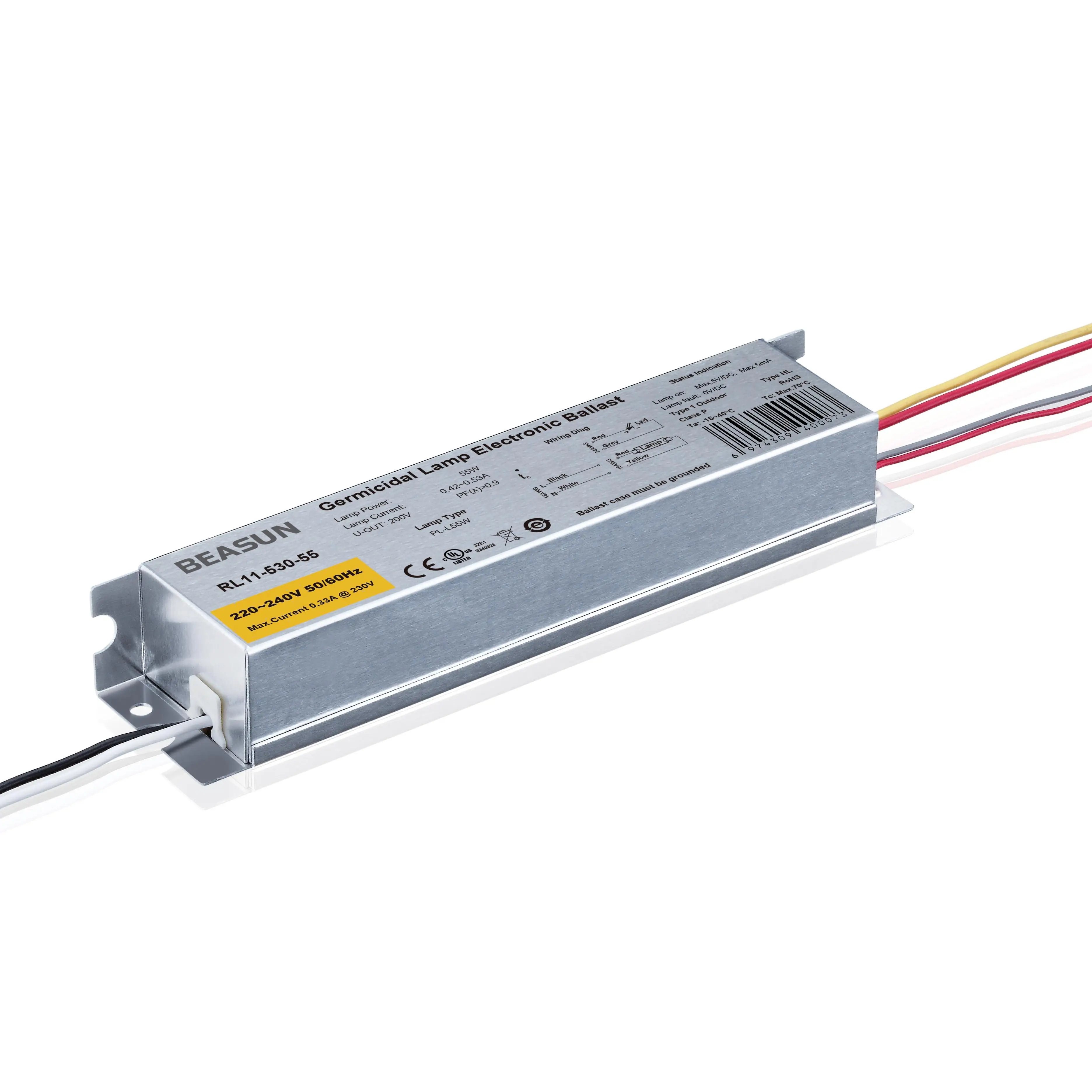 Instant Start Ballast 110V 120V 25-55W UV Lamp RL11-530-55A Electronic Ballast For Water Treatment Air Purification