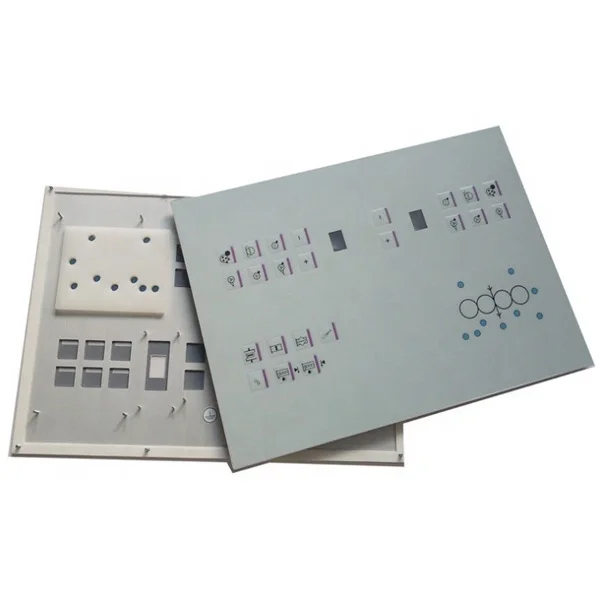 Custom Metal components Hardware panel name plate Membrane Keypad Switch With Tactile Dome Embossing