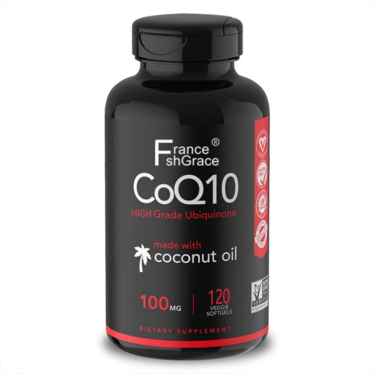 Non-GMO Verified CoQ 10  Enhanced Coconut Oil & Bioperine Black Pepper for Better Absorption Vegan Certified