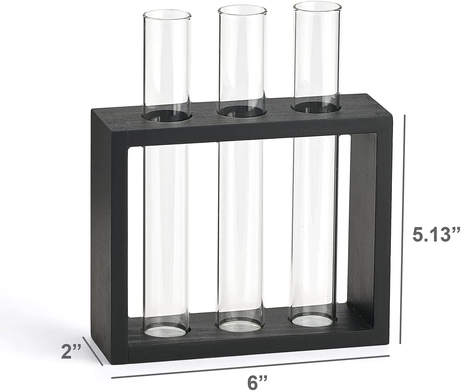 Wholesale Black Wall Hanging Glass Planter Plant Terrarium Modern Flower Bud Vase