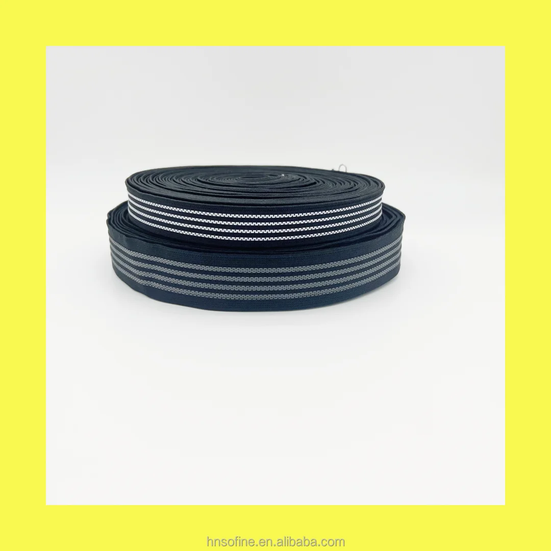 Wholesale Custom Environmental protection Renewable Polyester Non-slip Elastic Rubber Latex High Elastic Waist