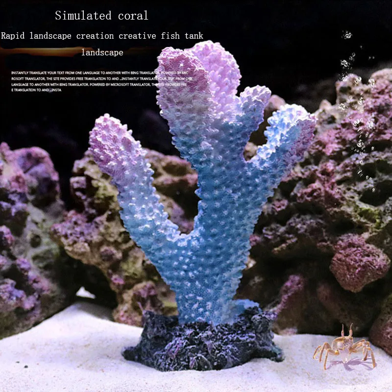 high quality  Resin Artificial Function Ceramic Coral Reef Rock Marine Aquarium Decorations for Fish Tank