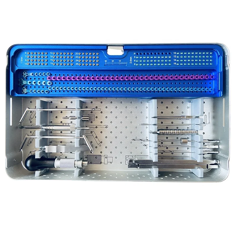 ALPS orthopedic Veterinary T plate Surgical instrument set alps advanced locking plate