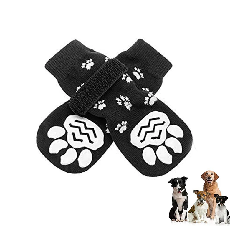 Cute Dogs Puppy Cotton Indoor Noise Reduction Custom Anti Non Slip Pet Shoes Socks With Prints